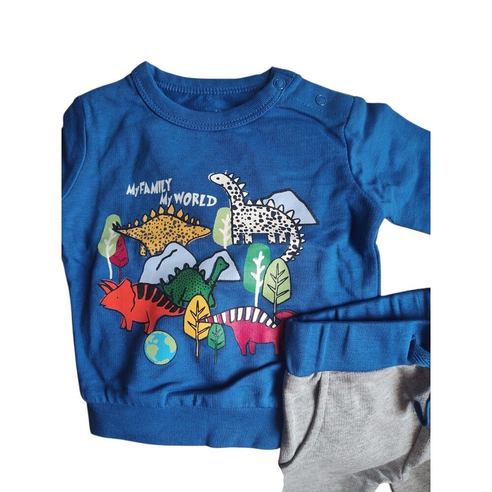 Earth by Art & Eden Dino "My Family My World" set Newborn 7-9lbs
